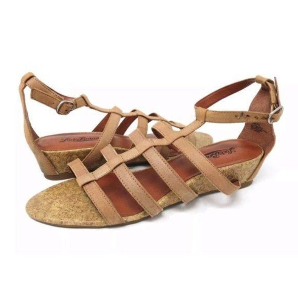 LUCKY BRAND lanser suede strappy sandals